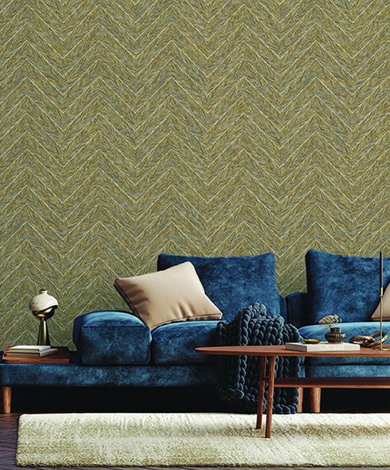 Copper Texture Geometric Design Wallpaper. Daylight Decore STC Wallpaper Roll for Wall 55 S.ft Roll