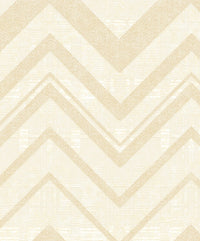 Zigzag Wave Pattern Off White Geometric Wallpaper.