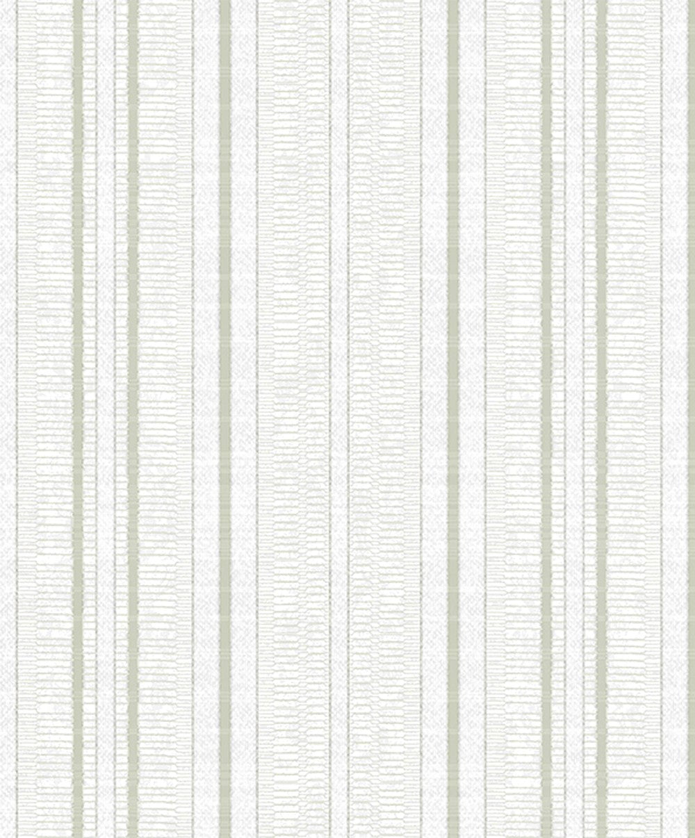 Non Woven White Stripes Wallpaper.