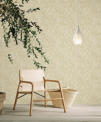 Beige Bliss Artistic Impression Abstract Wallpaper