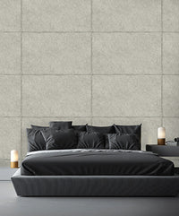 Stone Grey Lattice Geometric Wallpaper