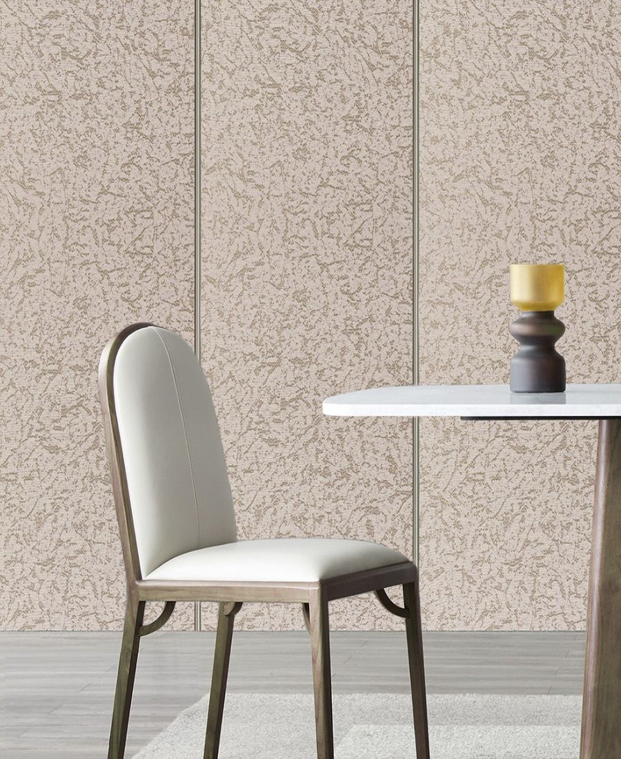 Acoustic Waterproof Brown Texture Fabric Wall Covering (Set Of 2 Rolls 39sq.ft)