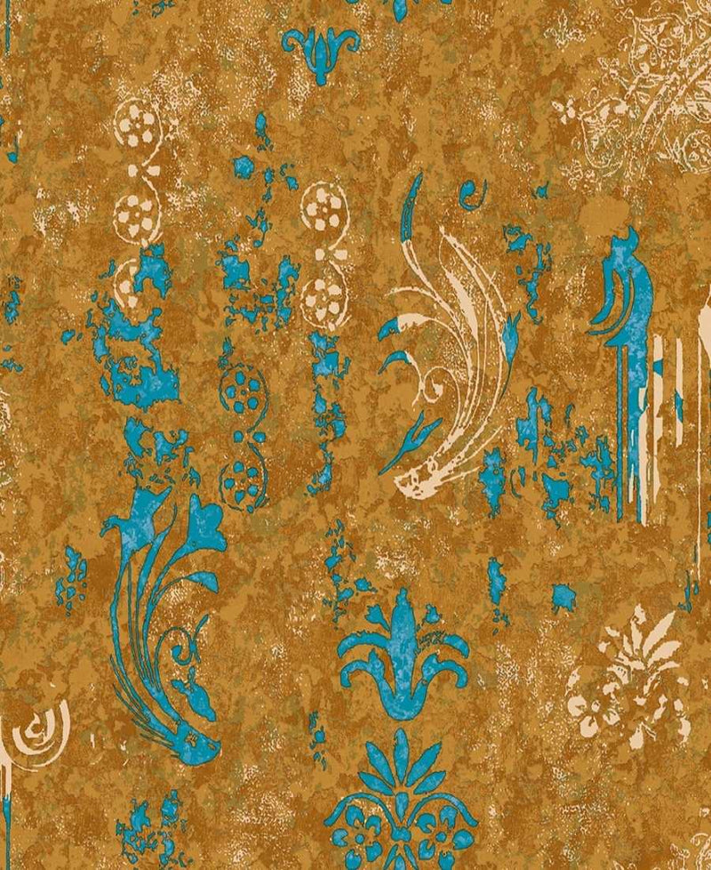Antique abstract embossed Wallpaper