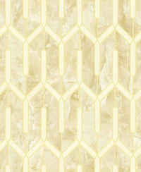 Cream champagne glossy geometric Wallpaper