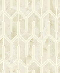 Off- white geopmetric hexagonal Wallpaper