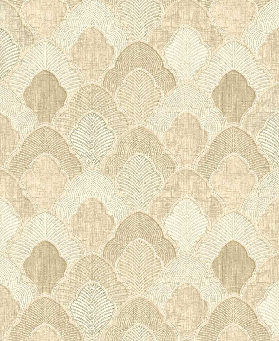 Embossed classy gold geometric Wallpaper