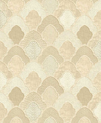 Embossed classy gold geometric Wallpaper