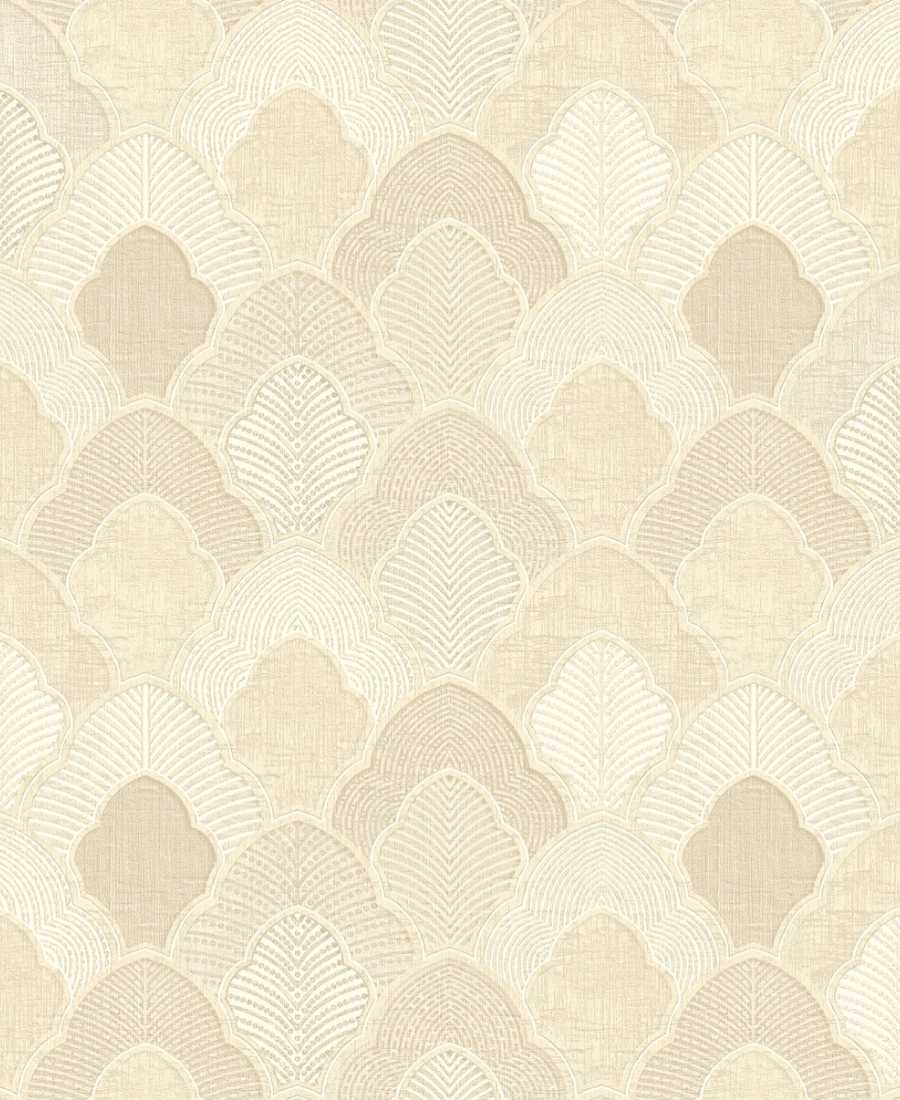 Embossed classy rosegold geometric Wallpaper