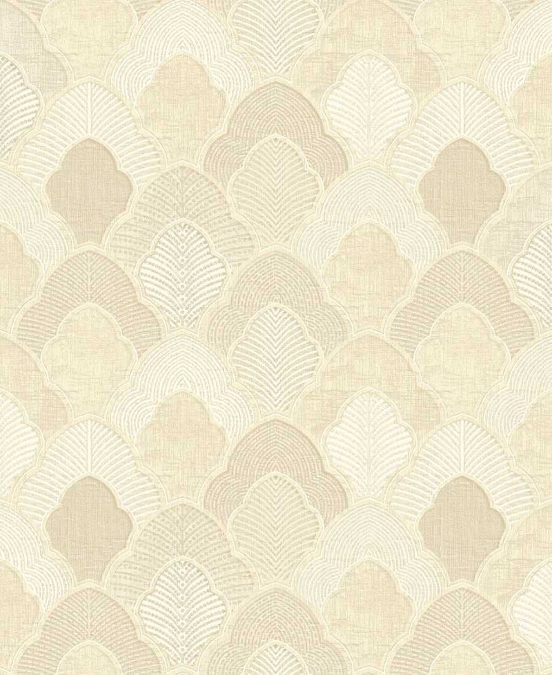 Embossed classy rosegold geometric Wallpaper