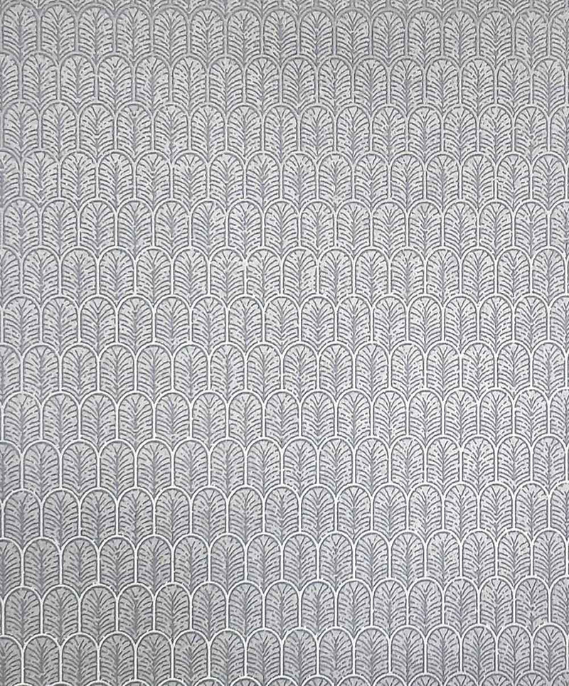 Classical Silver Dark Gray Lisbon Wallpaper Roll for Wall Decoration. Roll Size 57 Sq.ft