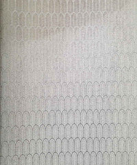 Classical Silver Design Light Gray Lisbon Wallpaper Roll for Wall Decoration. Roll Size 57 Sq.ft