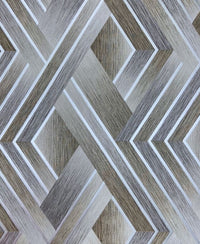 Geometric Silver Stripe Color Wallpaper Roll for Wall Covering Living Room, Bedroom Wall Tejas