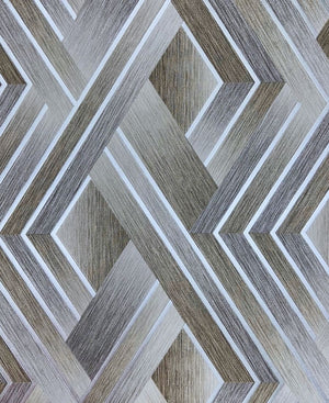 Geometric Silver Stripe Color Wallpaper Roll for Wall Covering Living Room, Bedroom Wall Tejas