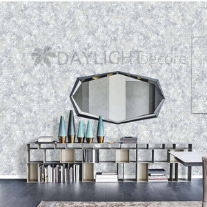 Hexagon Silver Design Honeycomb Wallpaper Premium Quality Wallpaper for wall Use Wall Covering Living Room, Bedroom, Kids Room, Office etc. Roll Qty 55 Sq.ft