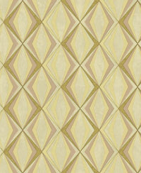 3D Geometric Cream Color Wallpaper Roll for Covering Living Room, Bedroom Walls 57 Sqft