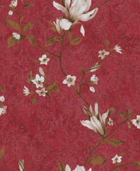 Excel Floral Design Red Color Wallpaper Roll for Covering Living Room, Bedroom Walls 57 Sqft