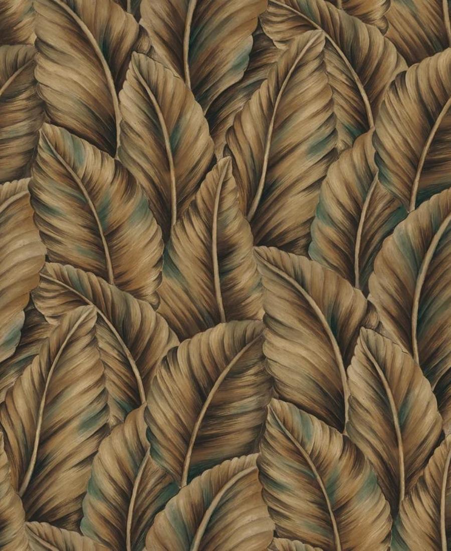 Excel Botanical Brown Design Wallpaper Roll for Covering Living Room, Bedroom Walls 57 Sqft