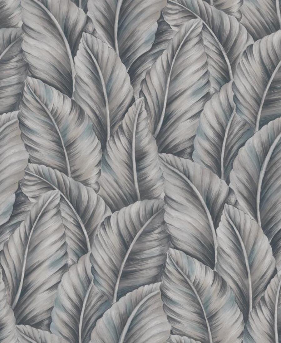 Excel Botanical Gray Design Wallpaper Roll for Covering Living Room, Bedroom Walls 57 Sqft