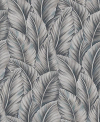 Excel Botanical Gray Design Wallpaper Roll for Covering Living Room, Bedroom Walls 57 Sqft