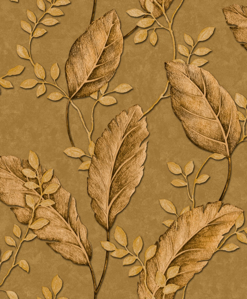 Floral Copper Embossed Wallpapers for Wall