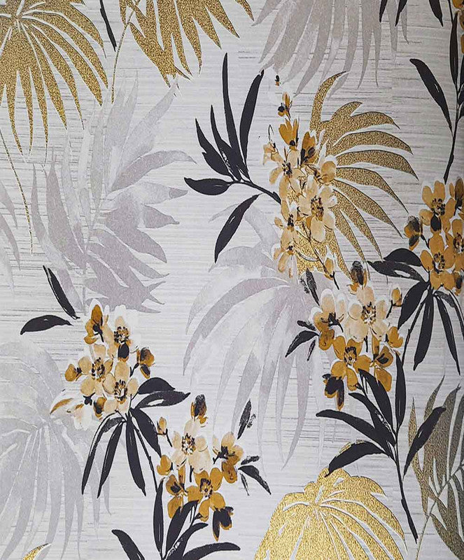 Floral Beige & Mix Color Lisbon stc Wall Paper for 57 Sq.ft Roll for Wall Decor