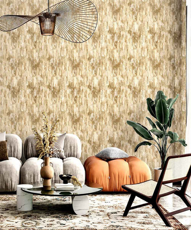 Textured Golden Foil Premium Wallpaper Roll